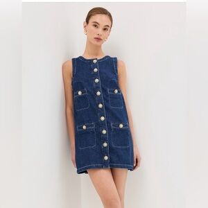 Reformation Tropez Denim Mini Dress